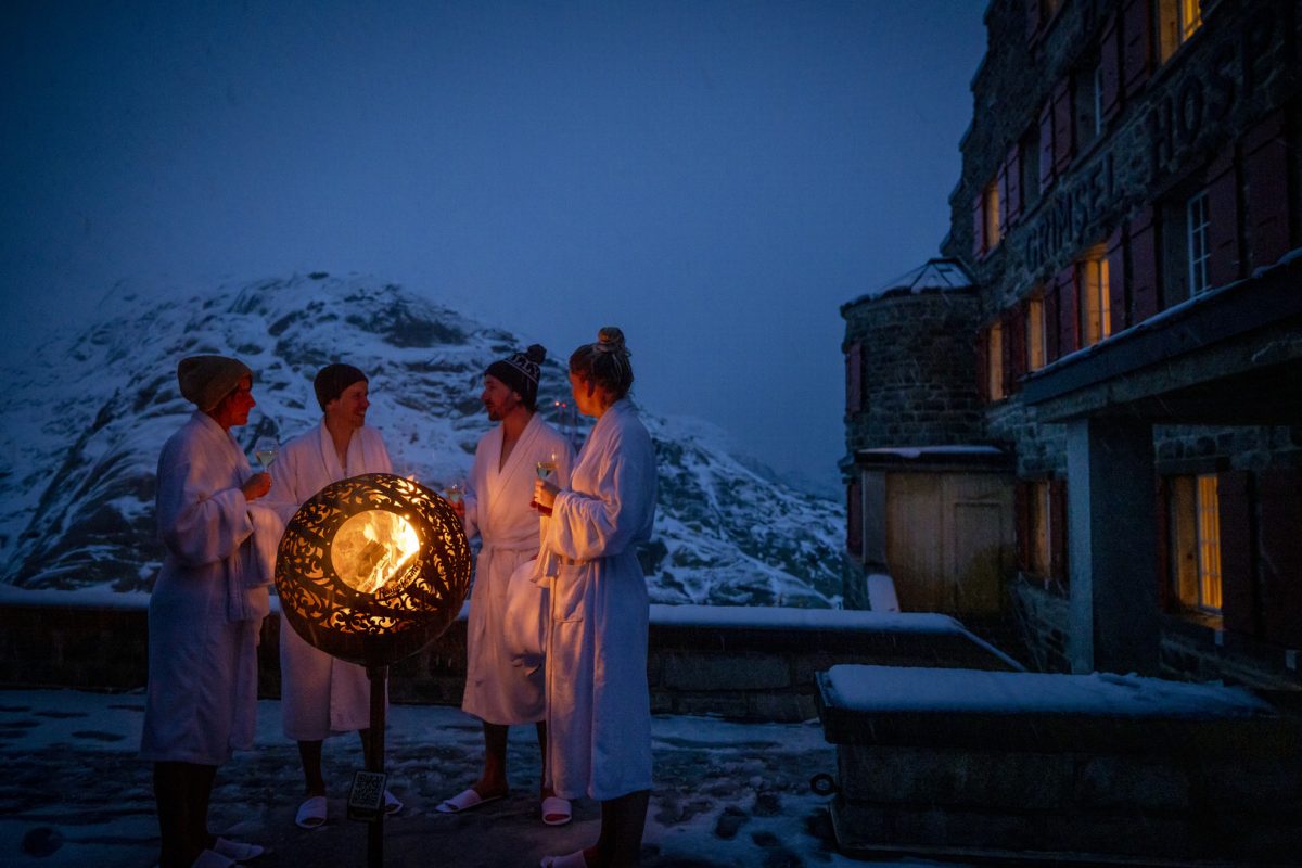 Christmas spirit at the Hotel Grimsel Hospiz in winter 2022 ©David Birri