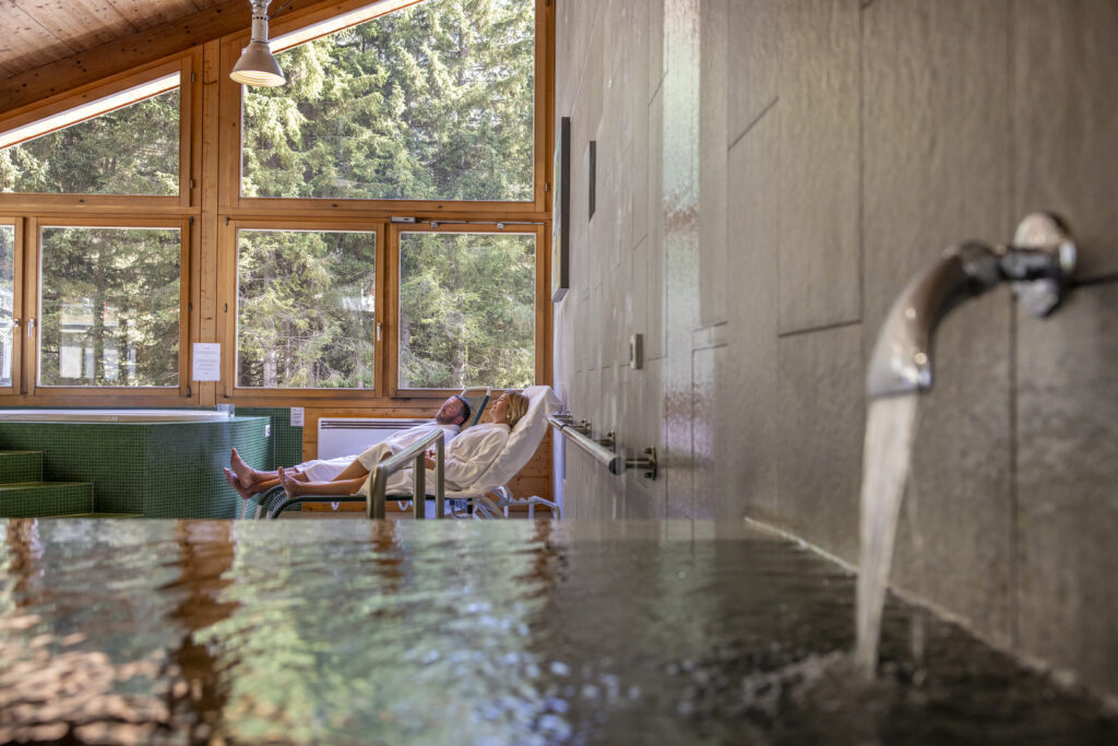 Vue intérieure de l'oasis de bien-être Handeck