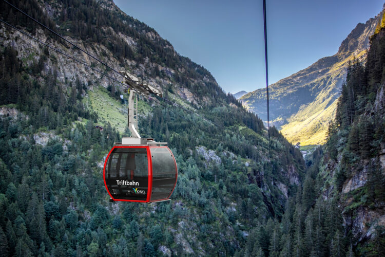 Triftbahn Fotomontage